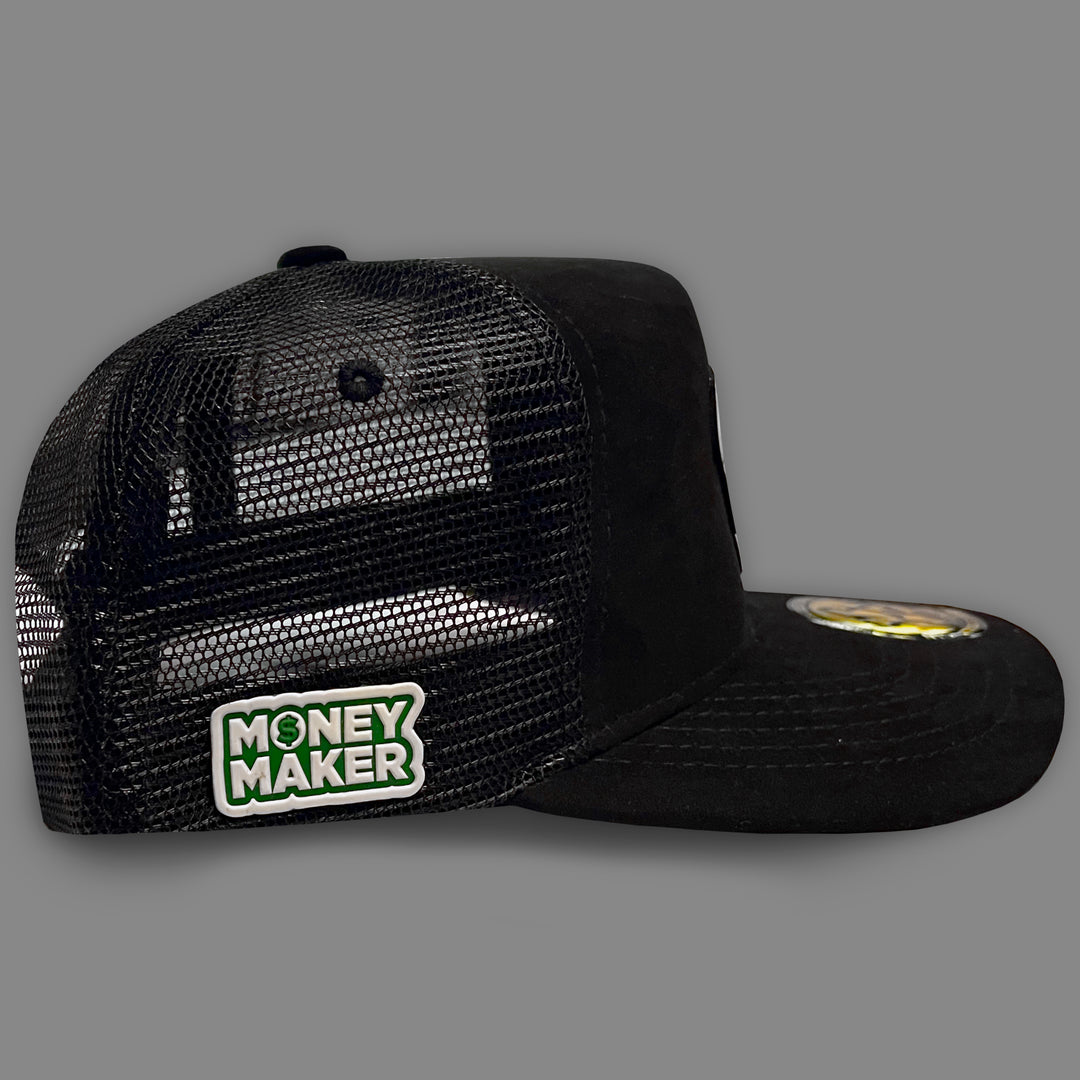 GORRA JA HATS MONEY MAKER GAMUZA NEGRA TRUCKER