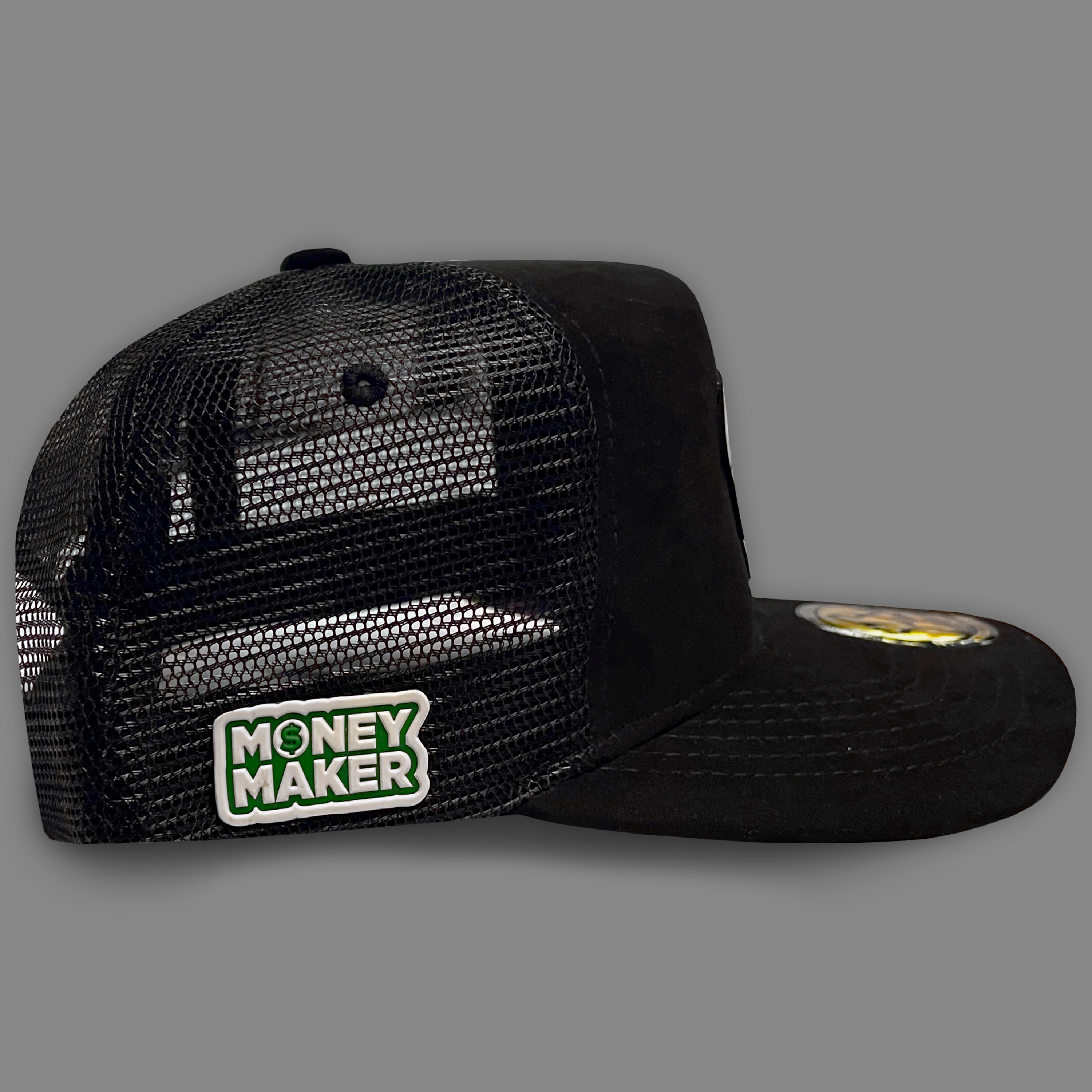 GORRA JA HATS MONEY MAKER GAMUZA NEGRA TRUCKER