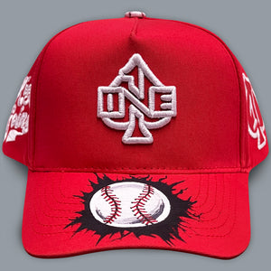 ONE RED BASEBALL