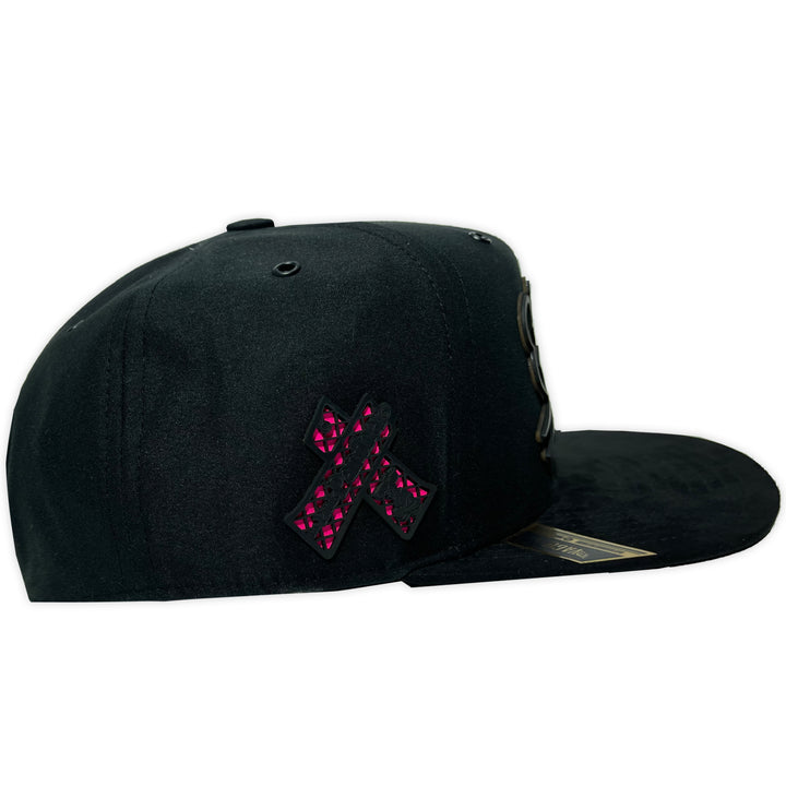 Gorra Vago Style Black panther plana piel de durazno con visera de gamuza