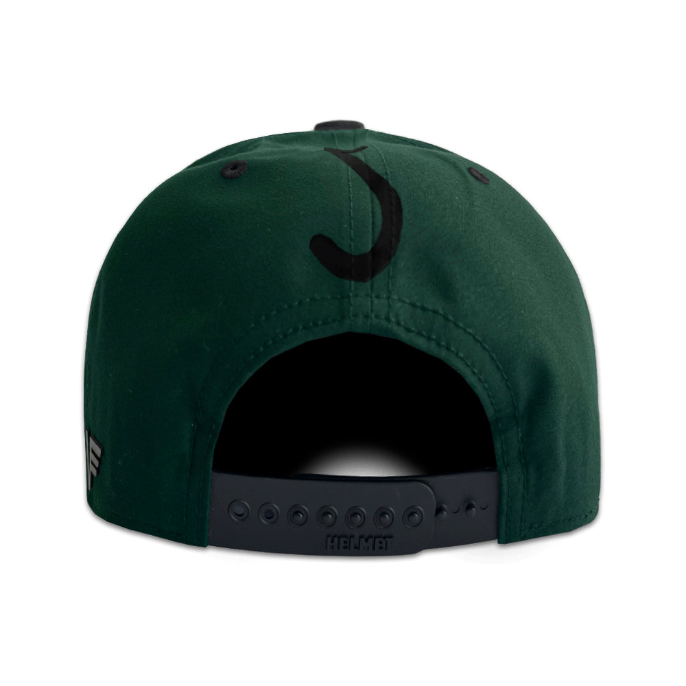 GORRA VAGO STYLE BLACK PANTHER GABARDINA VERDE CON NEGRO