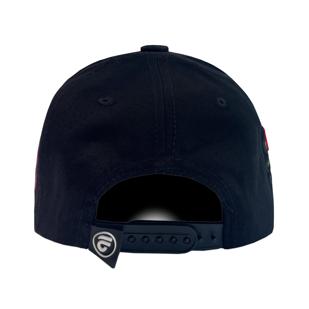 Gorra La Office Hats MC Pato Joker Black Visera Vinipiel