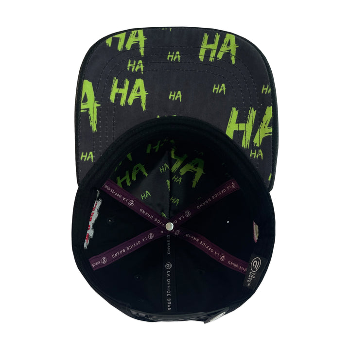 Gorra La Office Hats MC Pato Joker Black Visera Vinipiel