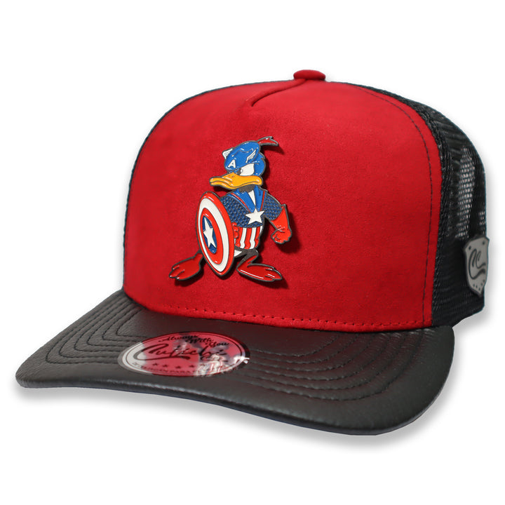 CULICHI CAPS CAPITAN DUCK RED TRUCKER CAP