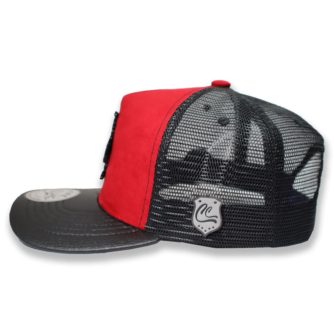 GORRA CULICHI CAPS CAPITAN DUCK RED TRUCKER