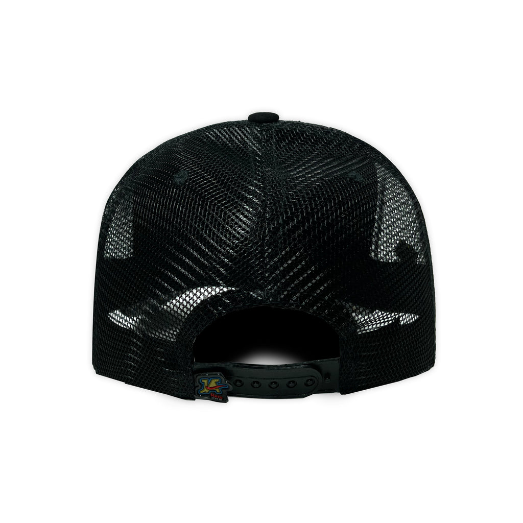 Gorra ja hats chucky gamuza negra trucker