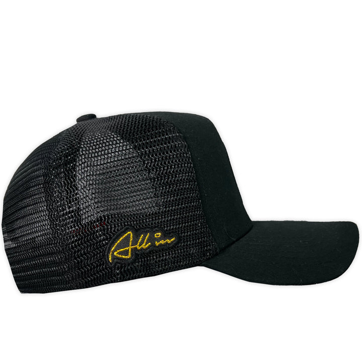 GORRA ALL IN BRAND PILOT NEGRA TRUCKER