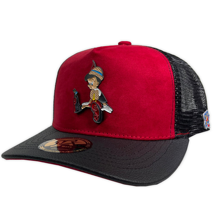 Gorra ja hats pinocho placa rojo trucker