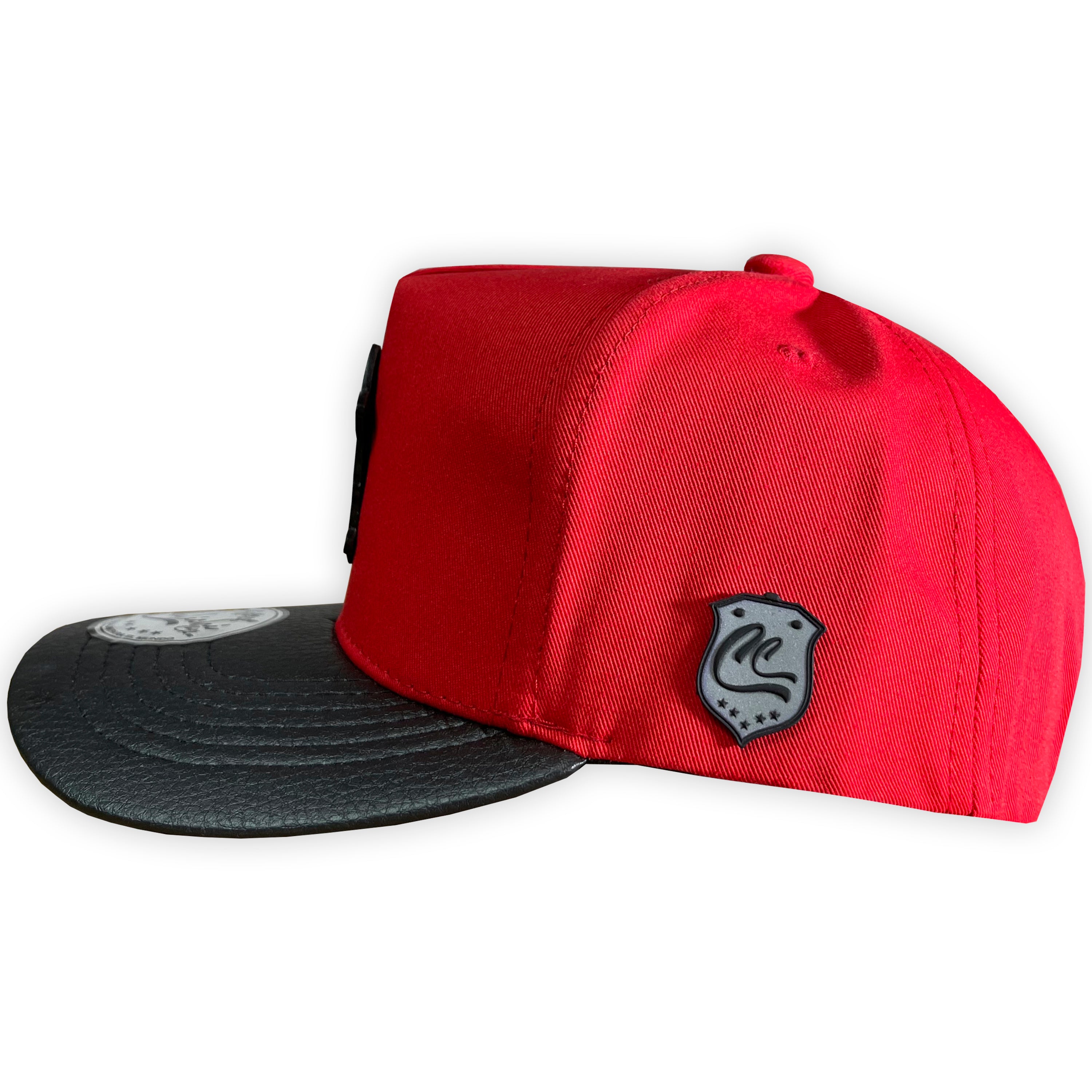 GORRA CULICHI CAPS BLACK RED SKULL