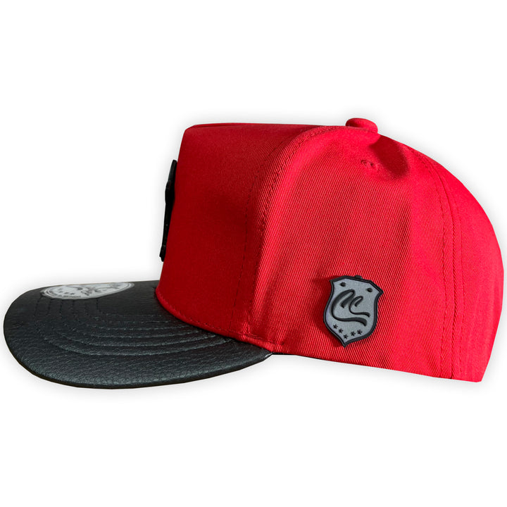 GORRA CULICHI CAPS BLACK RED SKULL