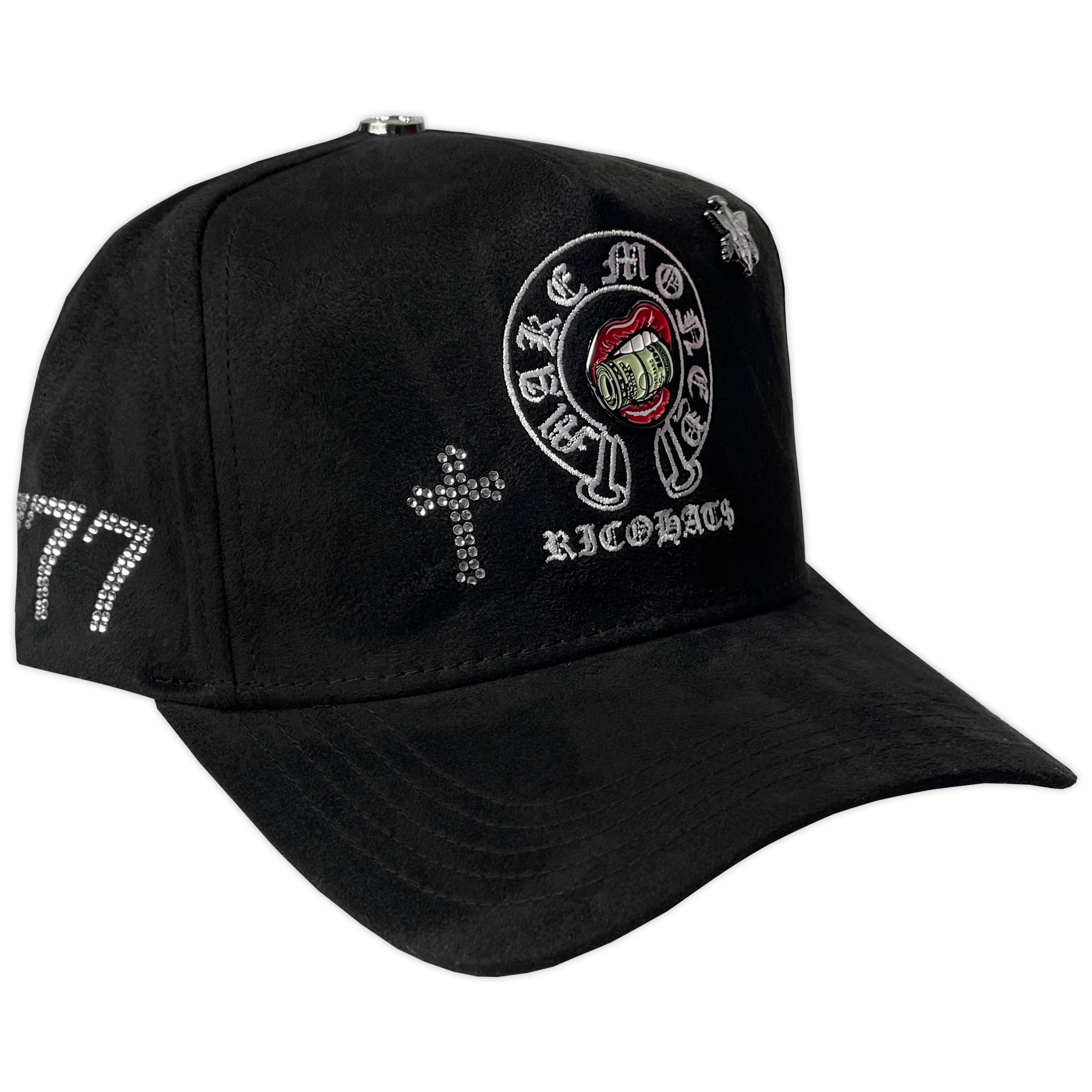 GORRA RICO HATS RICO CHROME PLACA GAMUZA CURVA