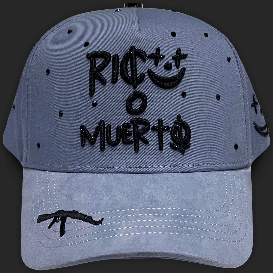GORRA GC RICO O MUERTO GRIS