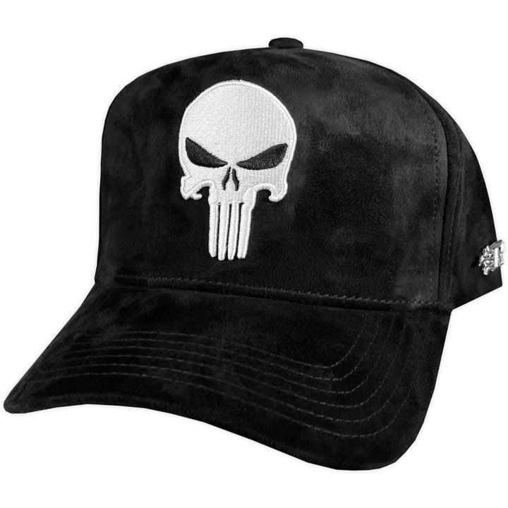 Gorra ROSSO MAFIA PUNISHER BLACK GAMUZA