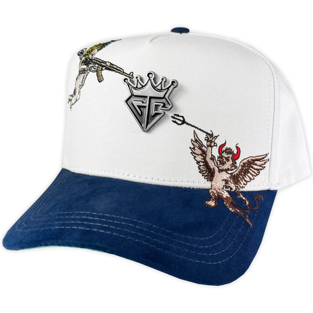 GORRA GC ANGEL & DEMONIO BLANCA/ AZUL