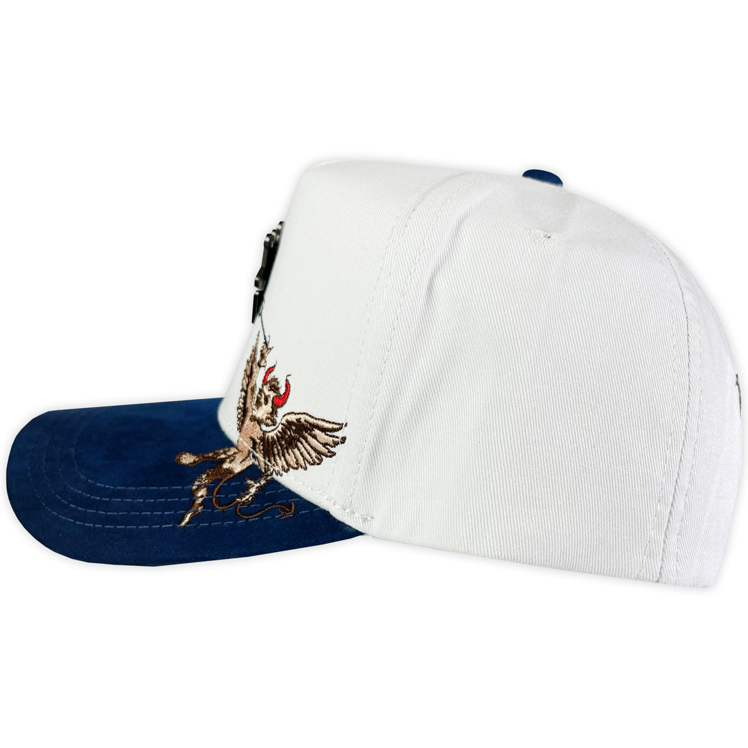 GORRA GC ANGEL & DEMONIO BLANCA/ AZUL