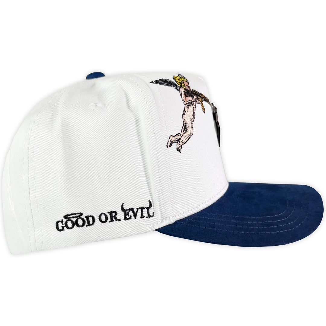 GORRA GC ANGEL & DEMONIO BLANCA/ AZUL