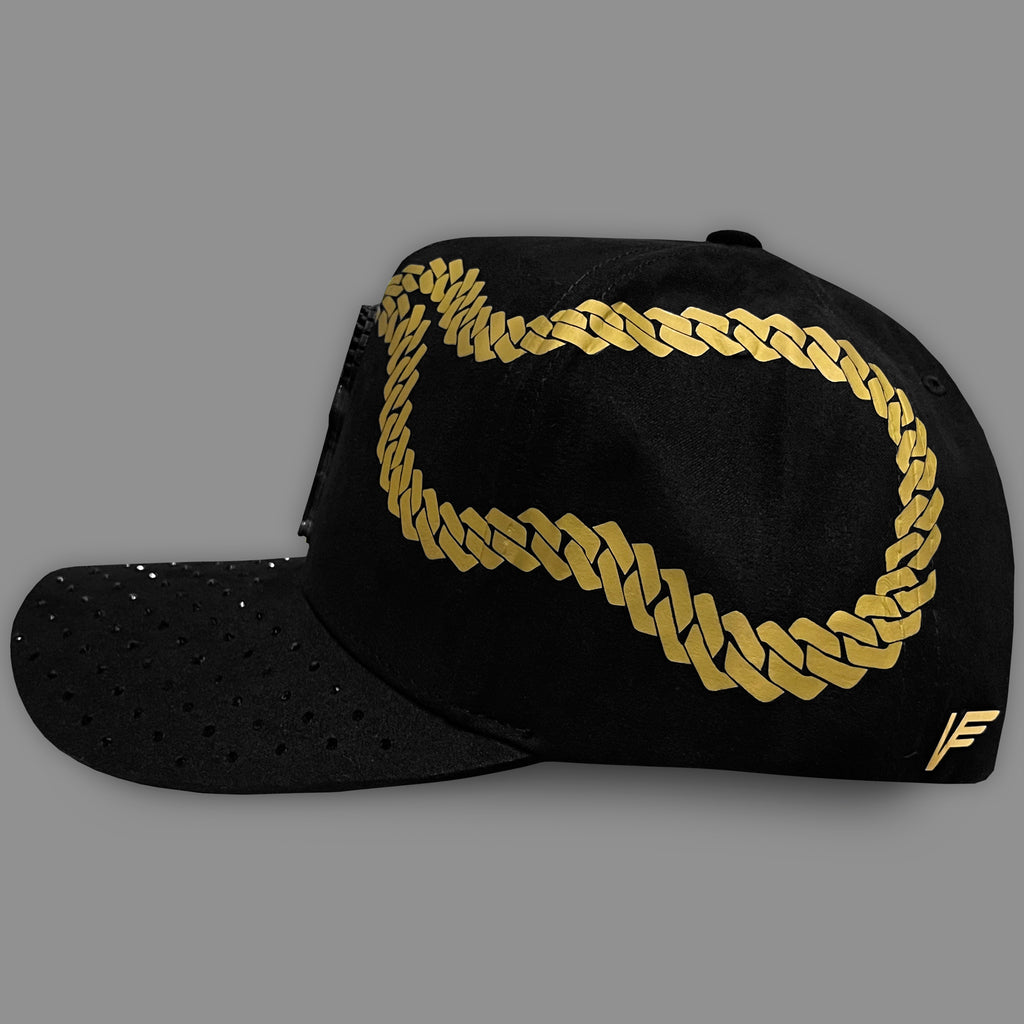 GORRA VAGO STYLE SAN JUDAS DIAMOND FULL SUEDE CURVA BRILLOS