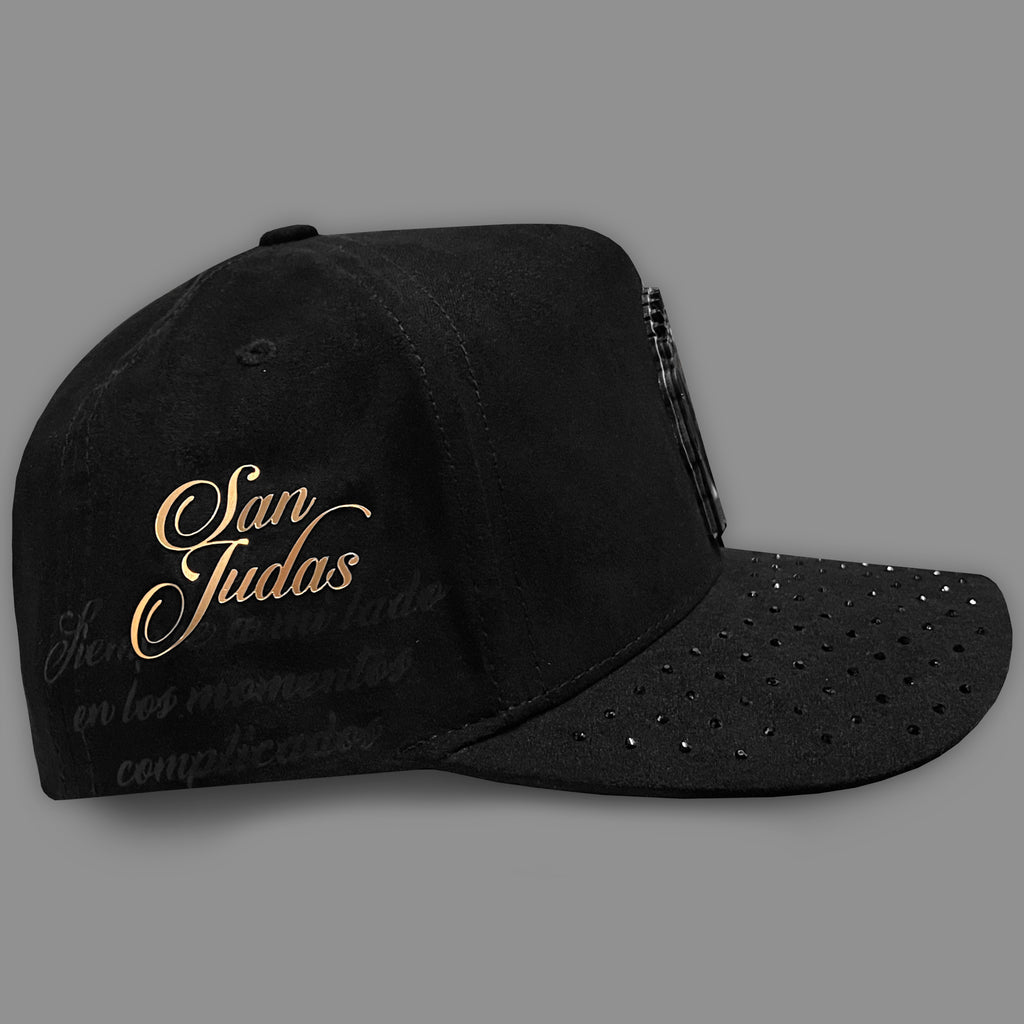 GORRA VAGO STYLE SAN JUDAS DIAMOND FULL SUEDE CURVA BRILLOS