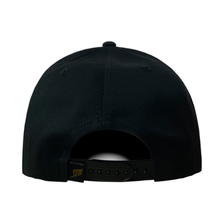 Gorra Vago Style San Judas Black/Black Leather Curva Piel