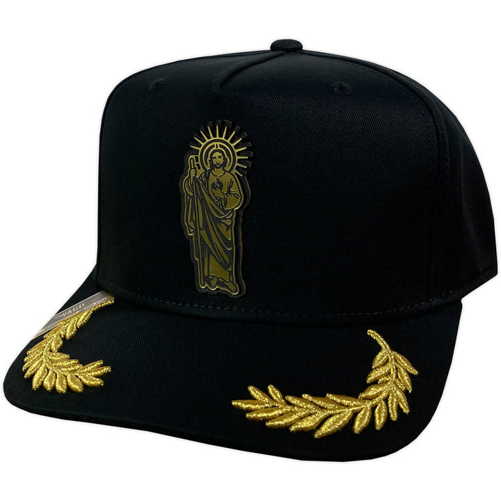 Gorra Vago Style San Judas Black/Gold Laurel Curva