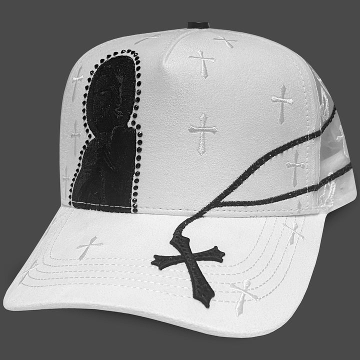 GORRA GC SAN JUDAS VOL.2 BLANCA GAMUZA MALLA CENTRAL