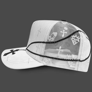 GORRA GC SAN JUDAS VOL.2 BLANCA GAMUZA MALLA CENTRAL