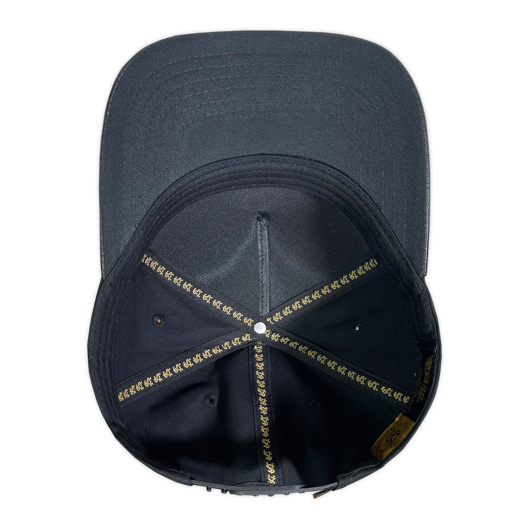 Gorra Vago Style Sativa Black Black Leather Curva