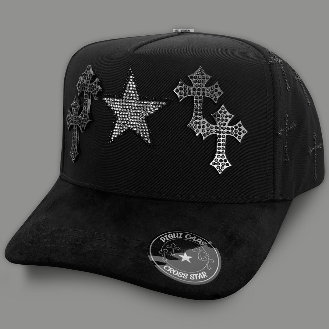 Gorra PIGUI CAPS CROSS STAR BLACK