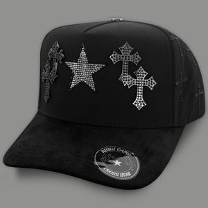 Gorra PIGUI CAPS CROSS STAR BLACK