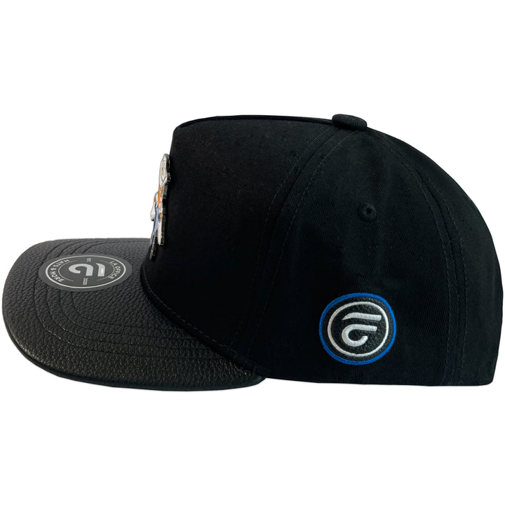 Gorra La Office Hats Serafin Black Visera Vinipiel