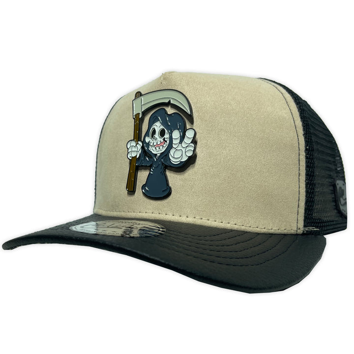 Gorra Culichi Caps Dead Skull Placa Beige Trucker