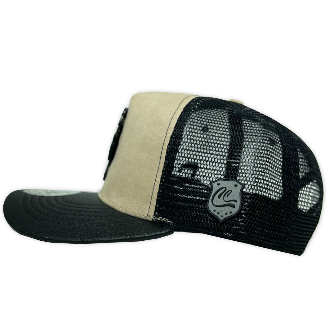 Gorra Culichi Caps Dead Skull Placa Beige Trucker