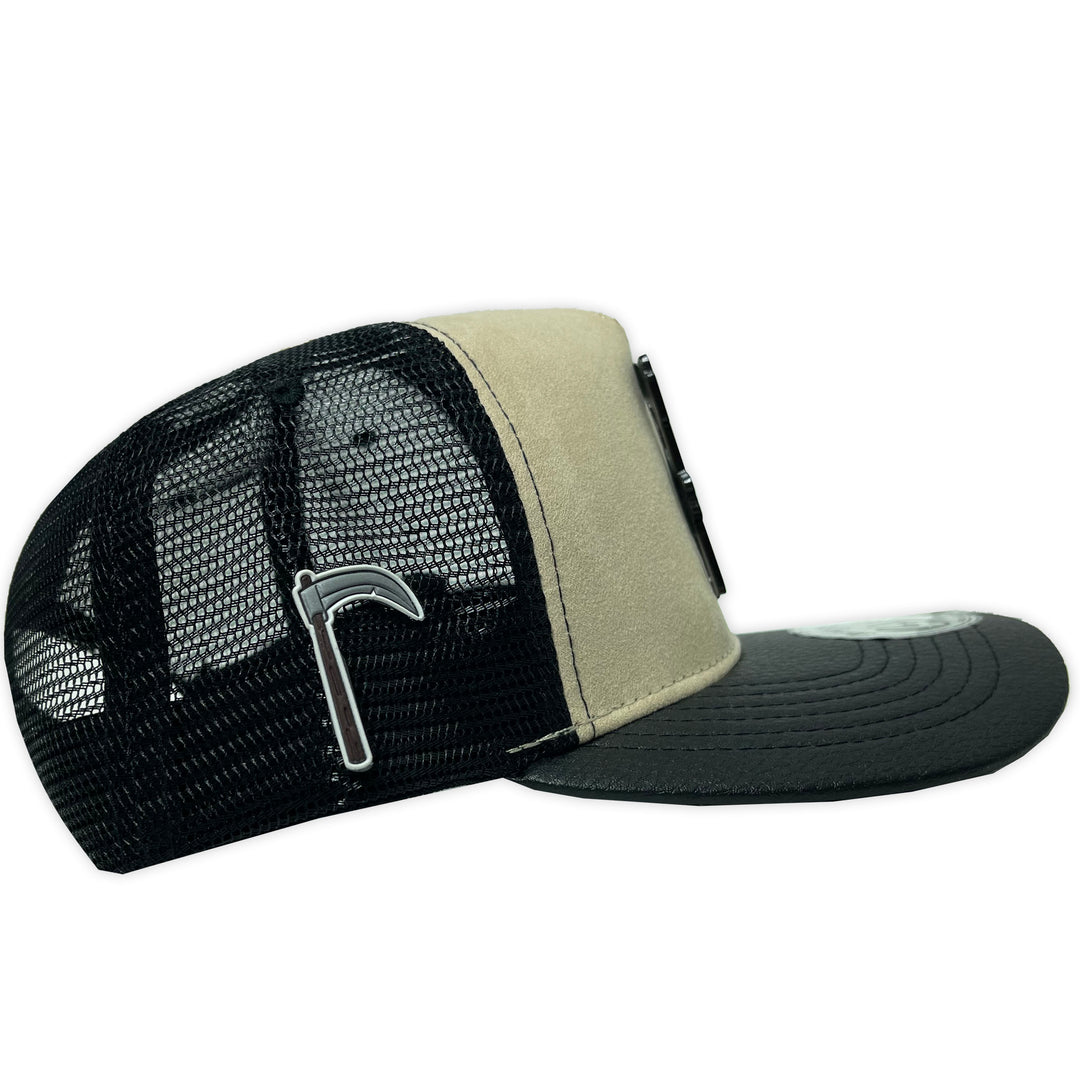 Gorra Culichi Caps Dead Skull Placa Beige Trucker