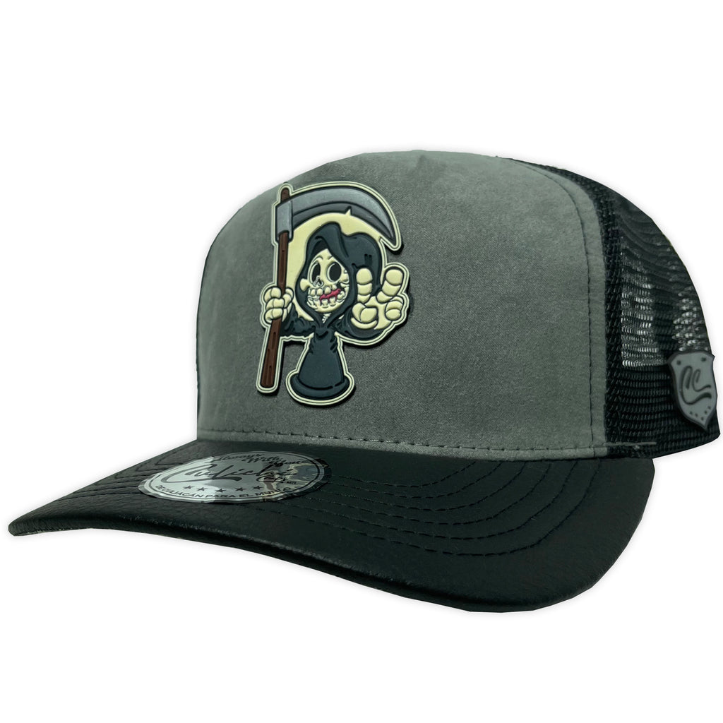 Gorra Culichi Caps Dead Skull Gray Trucker Goma