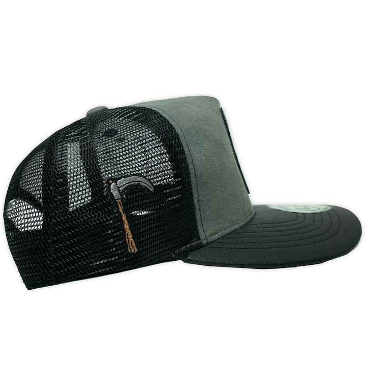 Gorra Culichi Caps Dead Skull Gray Trucker Goma