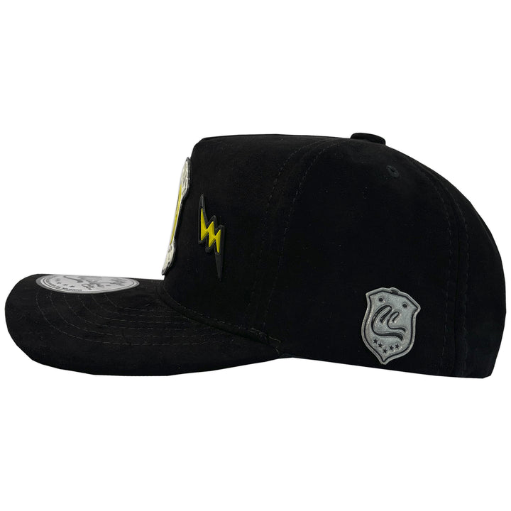 Gorra Culichi Caps Kids Smile Face Gamuza Black Cerrada