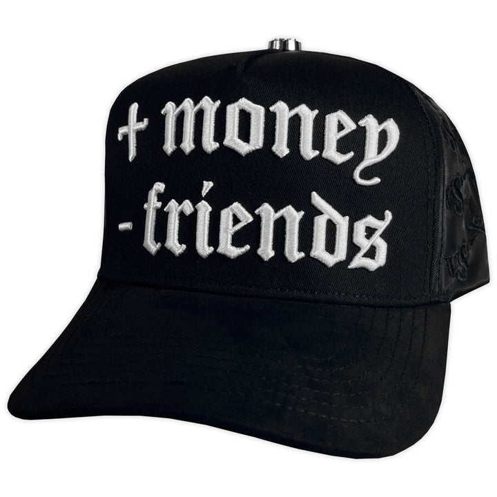 GORRA VS HATS MONEY FRIENDS VISERA GAMUZA MALLA BLACK