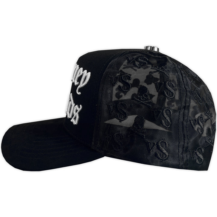 GORRA VS HATS MONEY FRIENDS VISERA GAMUZA MALLA BLACK