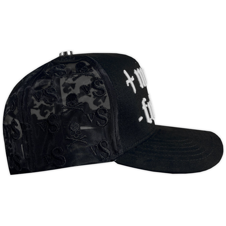 GORRA VS HATS MONEY FRIENDS VISERA GAMUZA MALLA BLACK