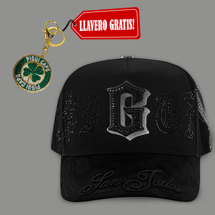 Gorra PIGUI CAPS SAN JUDAS CRUCES BLACK