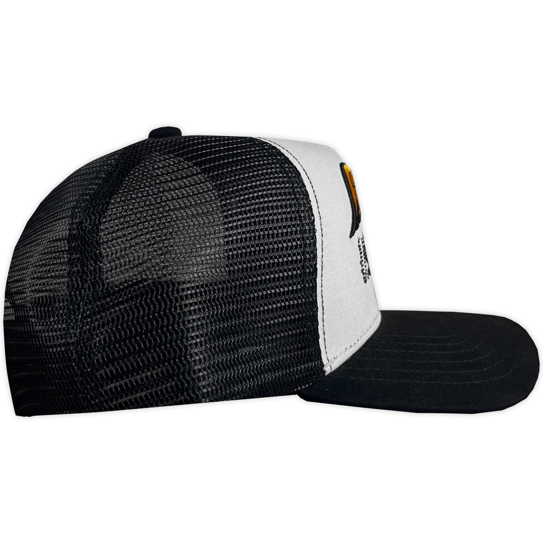 GORRA VS HATS SKULL BRAND WHITE VISERA GAMUZA