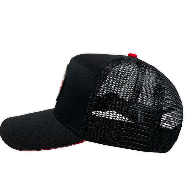 GORRA ALL IN BRAND SUPER SPORT NEGRA REDLINE TRUCKER