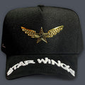 GORRA ALL IN BRAND BLACK STAR WINGS GOLDEN SNAPBACK