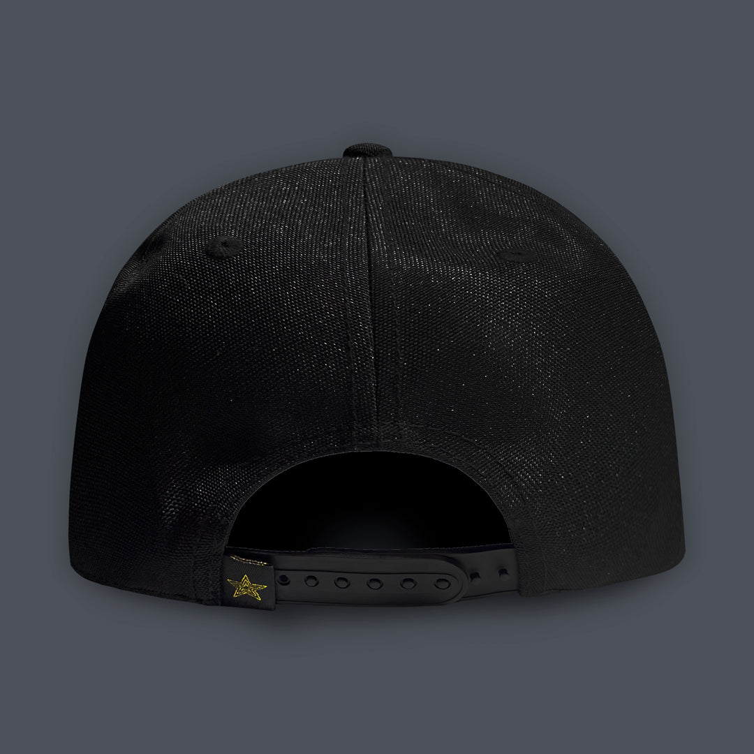 GORRA ALL IN BRAND BLACK STAR WINGS GOLDEN SNAPBACK
