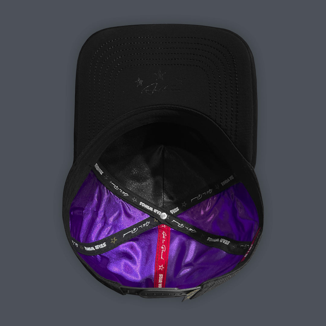 GORRA ALL IN BRAND BLACK STAR WINGS GOLDEN SNAPBACK