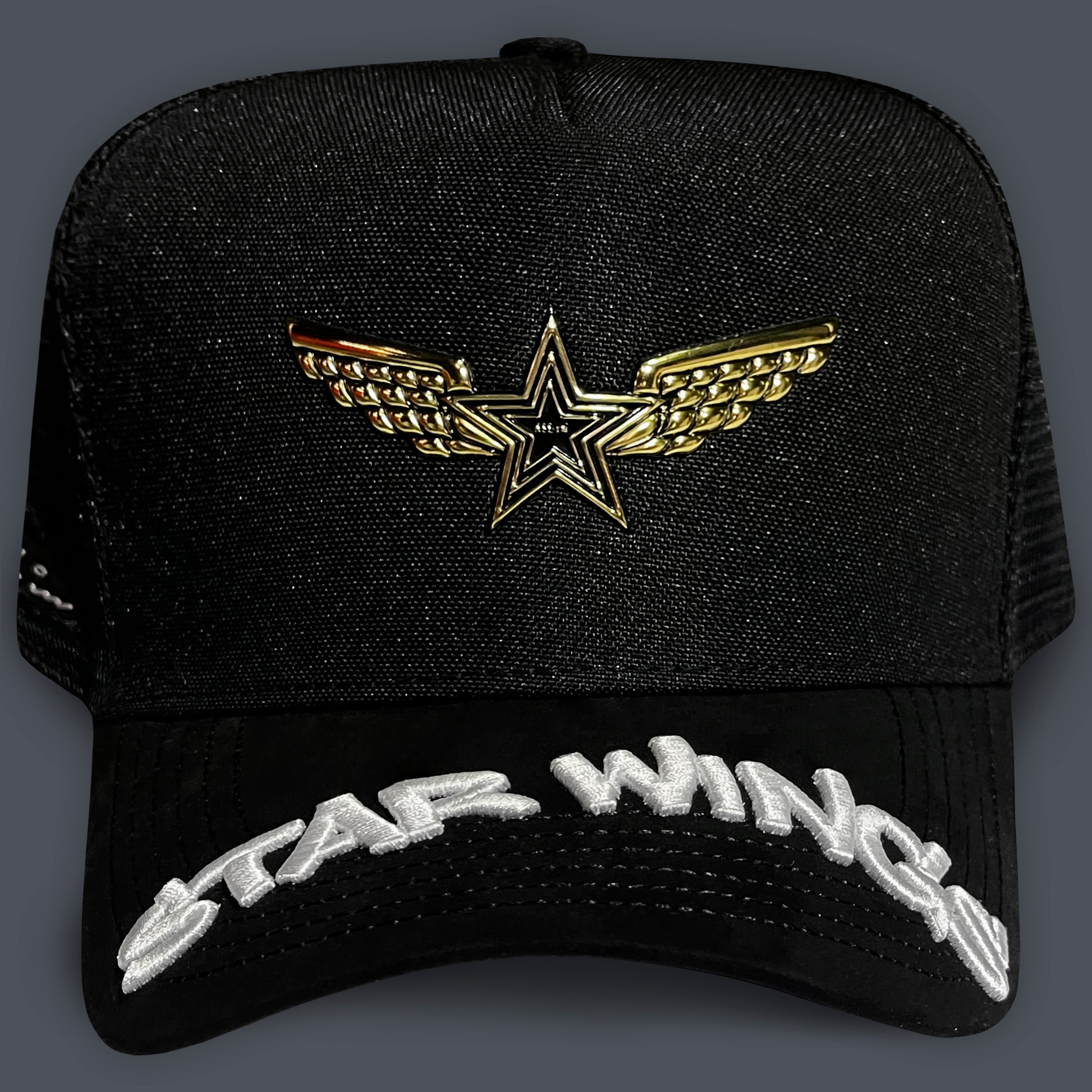 GORRA ALL IN BRAND BLACK STAR WINGS GOLDEN TR