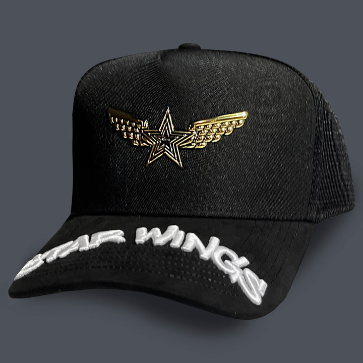 GORRA ALL IN BRAND BLACK STAR WINGS GOLDEN TR
