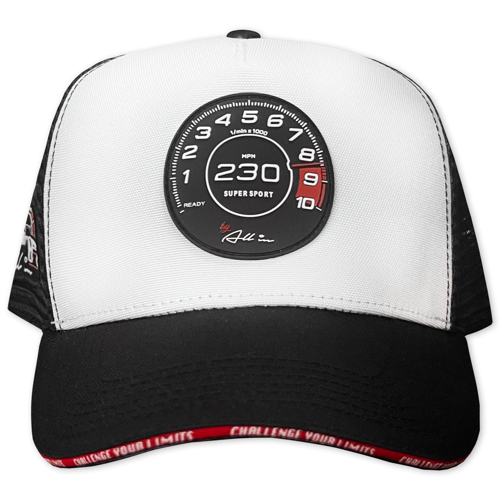 ALL IN BRAND SUPER SPORT B&W RED LINE TRUCKER