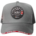ALL IN BRAND SUPER SPORT GRAY RED LINE TRUCKER