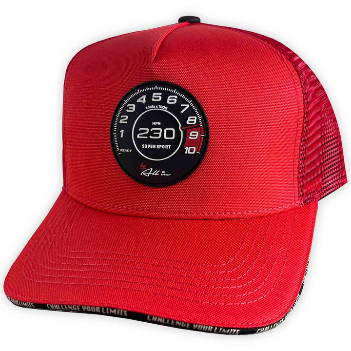 GORRA ALL IN BRAND SUPER SPORT RED BLACK LINE